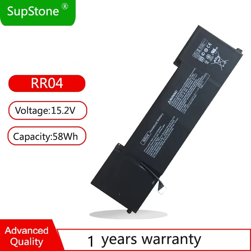 SupStone New RR04  Battery For HP Omen 15-5000NA 5000ND 5011TX 5220NR 5120NR 5117TX 5104TX 5051NA 778951-421 TPN-W111 LB6N