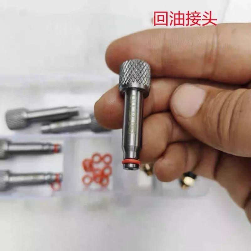 8 Stück CRIN CRDI Injektor-Ölrücklaufadapter Rückflussverbinder für BOSCH DENSO CUMMINS CAT Reparaturwerkzeug – Detail 3