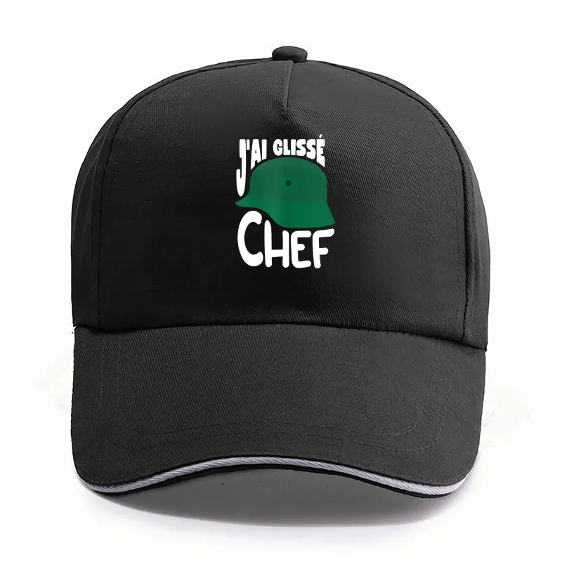 

J'ai Glisse Chef Caps Funny French Film Quotes Fans Art Baseball Cap Casual Unisex Hats