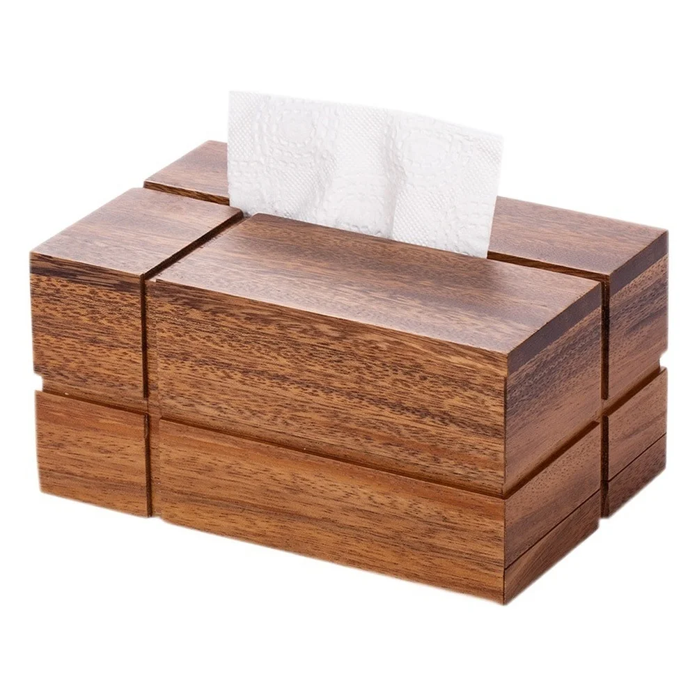 Magnetic Tissue Box Modern Minimalist Tissue Box Concealed Magnetic Cover Plant-Based Oil Coating Modern Minimalist Tissue Box