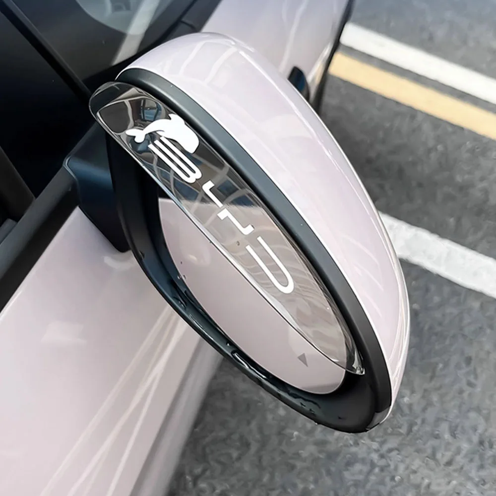 

2 шт. зеркало заднего вида дождевик для BYD Dolphin Smart Driving Edition 2025 автомобильные принадлежности ABS материал дождевик