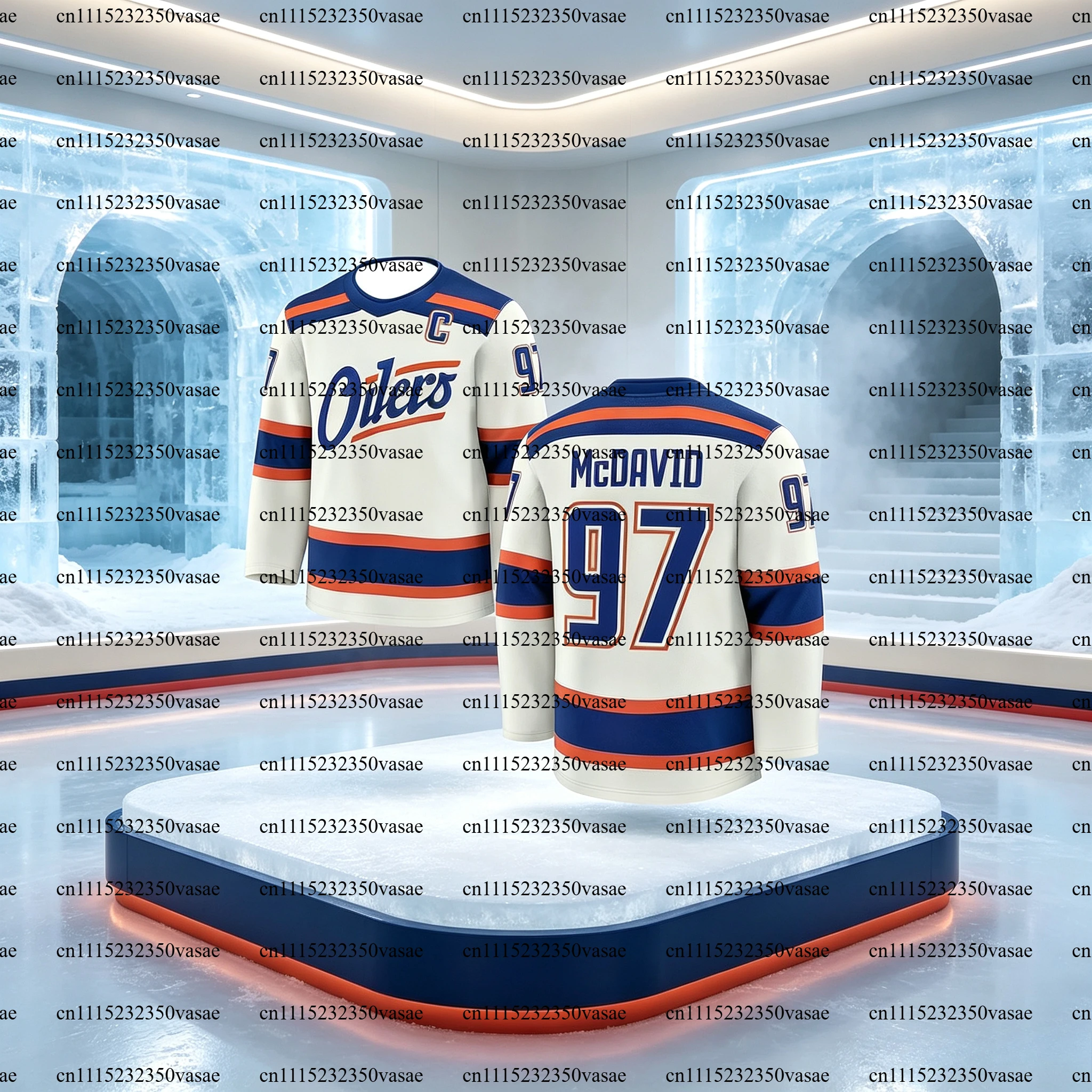 2026 New McDavid 97 Oilers Inspired Ice Hockey Jersey Premium Breathable Quick Dry Long Sleeve Sport Shirt for Men Youth Kids