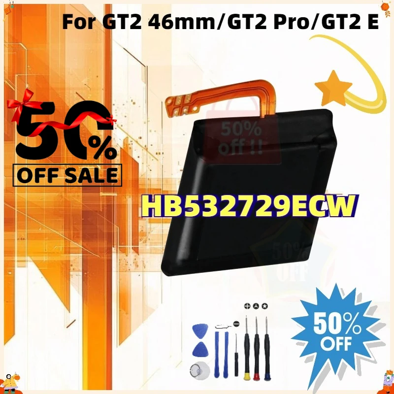 

3.82V 455mAh HB532729ECW New Replacement Battery for Huawei Watch GT2 46MM Watch GT3 46MM JPT-B29 JPT-B19 Rechargeable Battery