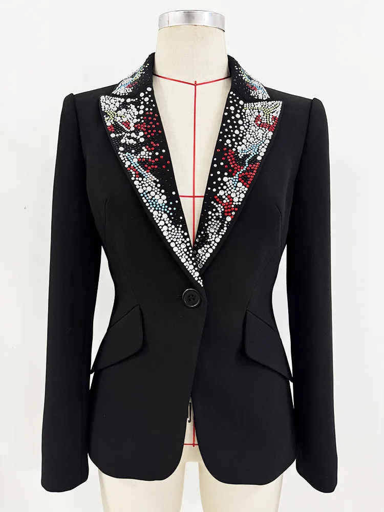Allingentle Women's Suit Blazer Regular Fit Fashion Jacket for Cocktail Banquet Coat Customized