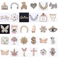 Shoe Charms Accessories Bling Rhinestone Girl Gift  For Clog Women Shoe Decorations