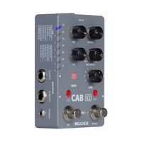 MOOER CAB X2 Guitar Effects Pedal 14 Presets 11 Factory IR Stereo IR Cabinet Simulation Pedal Dual Channel Cab Simulation