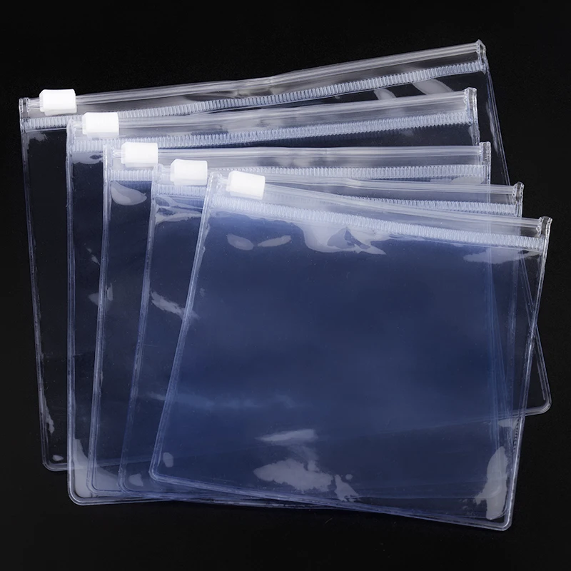 10pcs/Lot PVC Transparent Ziplock Bags Plastic Clear Jewelry Gift Packaging Storage Bag Small Reusable Zipper Pouches