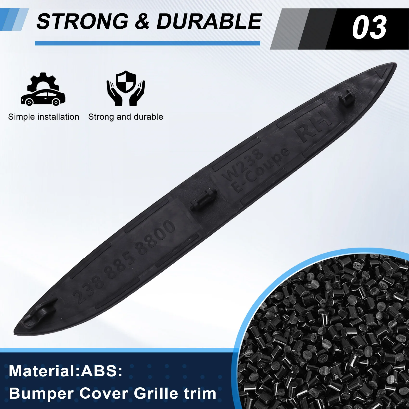 

Накладка на решетку заднего бампера для Amg C238 для W238 Coupe 2388858700 2388858800