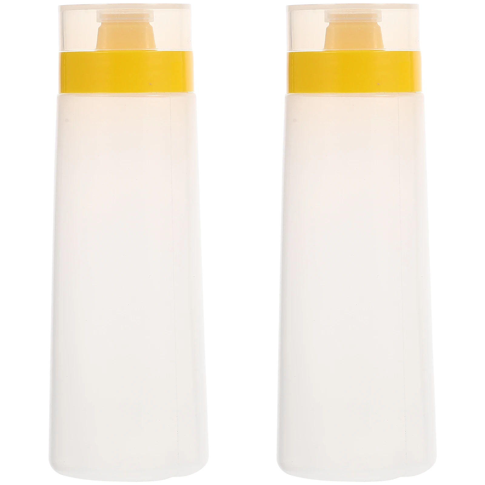 

2pcs Sauce Squeeze Bottles Multi-Function Plastic Condiment Dispenser Corrosion Resistant Easy Squeeze Salad Ketchup