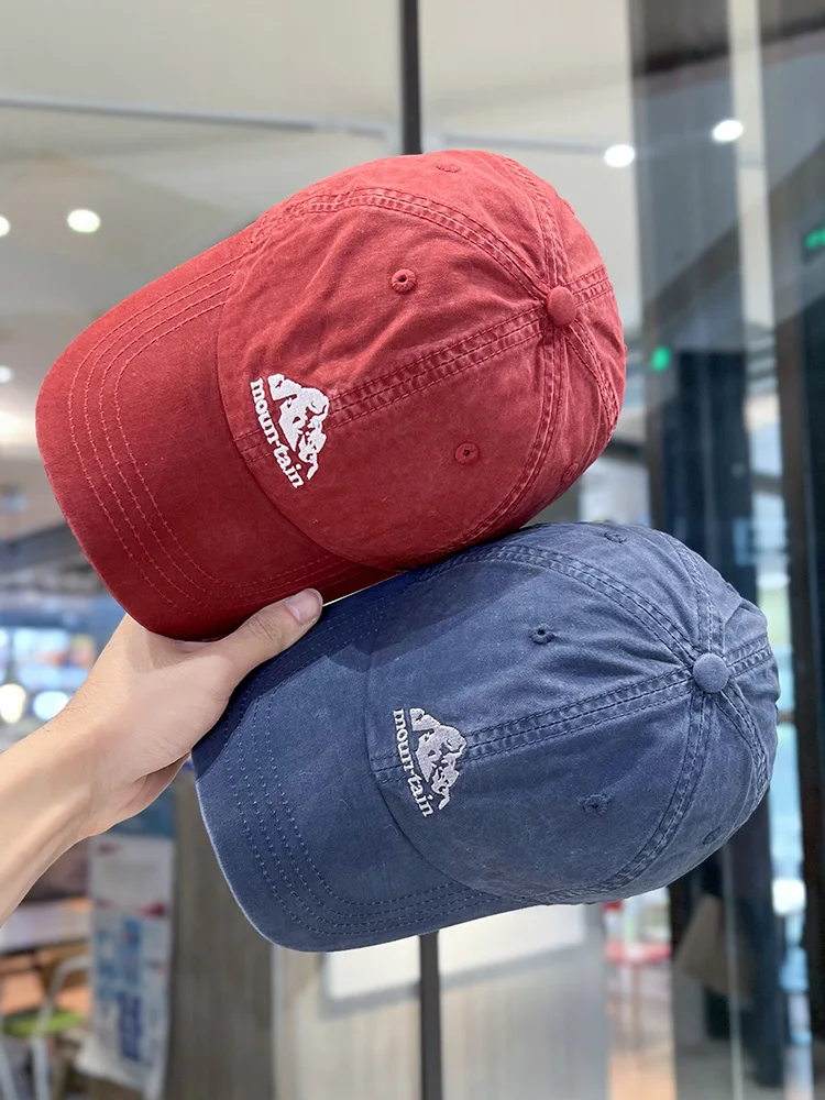 

Retro Baseball Cap Men's and Women's Outdoor Casual Fashion Embroidered Sun Hat Versatile Soft Top Cap