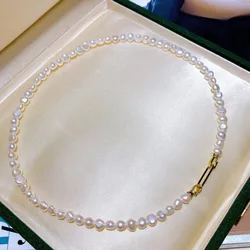 High Quality French Retro Natural Baroque Freshwater Pearl 14k Gold Filled Female Chains Necklace Jewelry For Women Gifts
