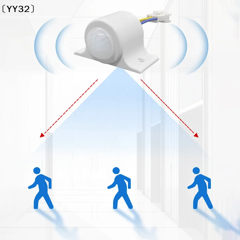 PIR Sensor Switch Motion Detector IR Infrared Induction Lamp Switch 220V 110V For LED Light Fluorescent Downlight〔YY32〕