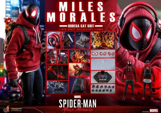 

In Stock Hottoys 1/6 Vgm50 Marvel Spider-Man Miles Morales Action Figure Toy Gift Model Collection Hobbies Cool Fancy Gift