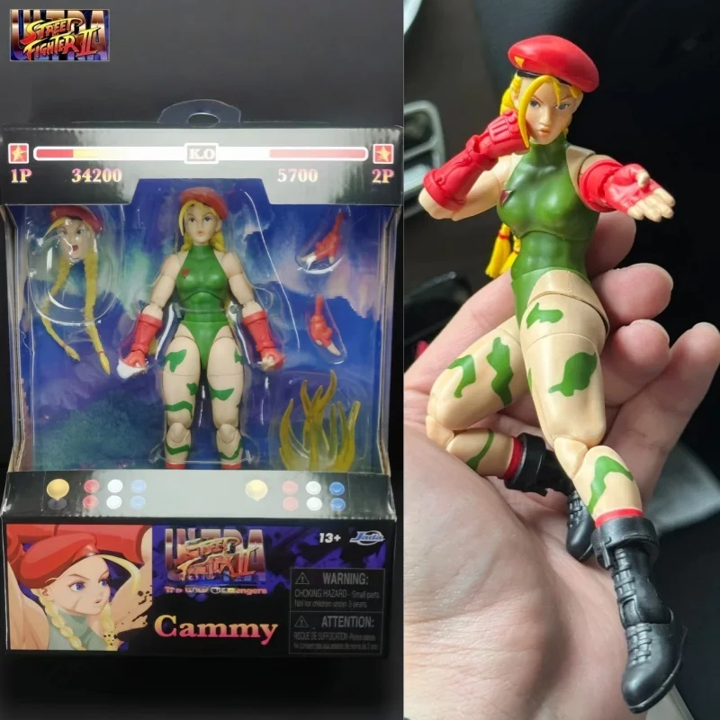 

In Stock Jada Toys 1/12 Cammy Heterochromatic Action Figures STREET FIGHTER 2 6inch Scale Collectible Model Surprise Toy Gift