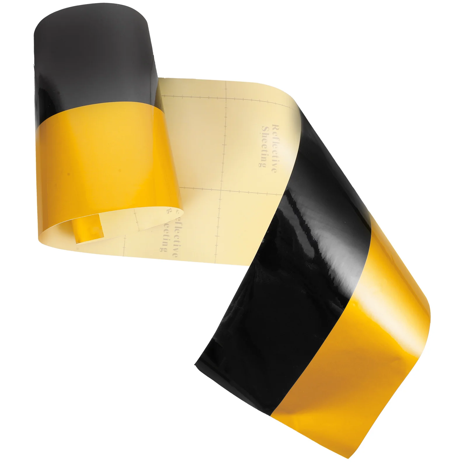 

1 Roll Reflective Film Tape High Visibility Warning Reflective Tape for Driveway Barrier Post Outdoor Safety Strip