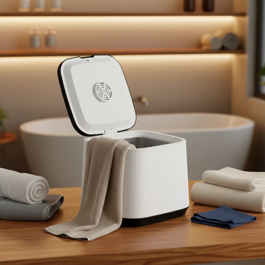12L small portable towel heater bucket  delay function,removable hook,high temperature protection,low power consumption
