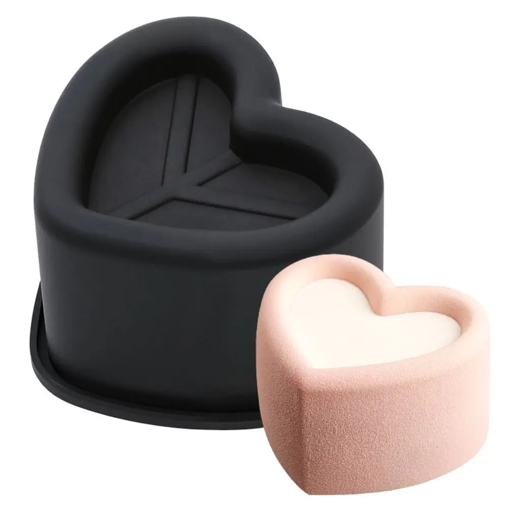French Mousse Wavy Lace Silicone Cake Mold Concave Design Heart Shaped Mousse Cake Mold Reusable Cylindrical Mold Wedding Party