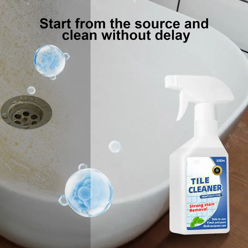 

Floor Cleaner Spray 330ml Wall Cleaner Toilet Cleaner Grime Fighter Multi-Purpose Household Stain Cleaner For Kitchen Sink Tile