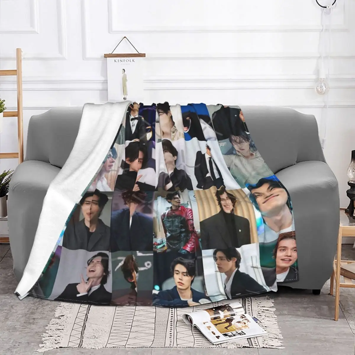 Lee Dong Wook Plush Bed Blankets Blankets & Throws Winter Warm Blanket Throw Blanket