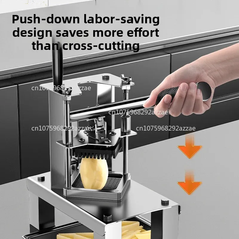 Manual french fry cutter - commercial dicing and shredding machine - potato slicing master