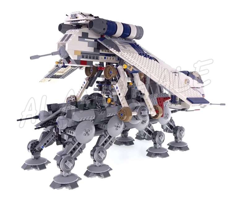 1788pcs Star Plan UCS Republic Dropship with AT-OT Walker Transport Vehicle 05053 Building Blocks Toy Compatible With Model