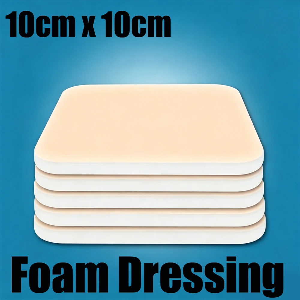

20-100Pcs Sterile Silicone Adhesive Dressing Wound Healing Absorbent Dressing Foam For Bedsore Patch Pressure Ulcer Pad Cushion