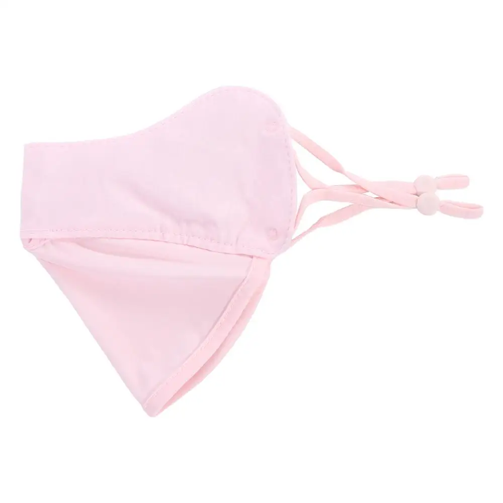 

UV Protection Hanging Ear Type For Women Eye Protection Outdoor Solid Color Ice Silk Mask Face Cover Sunscreen Mask Face Scarf