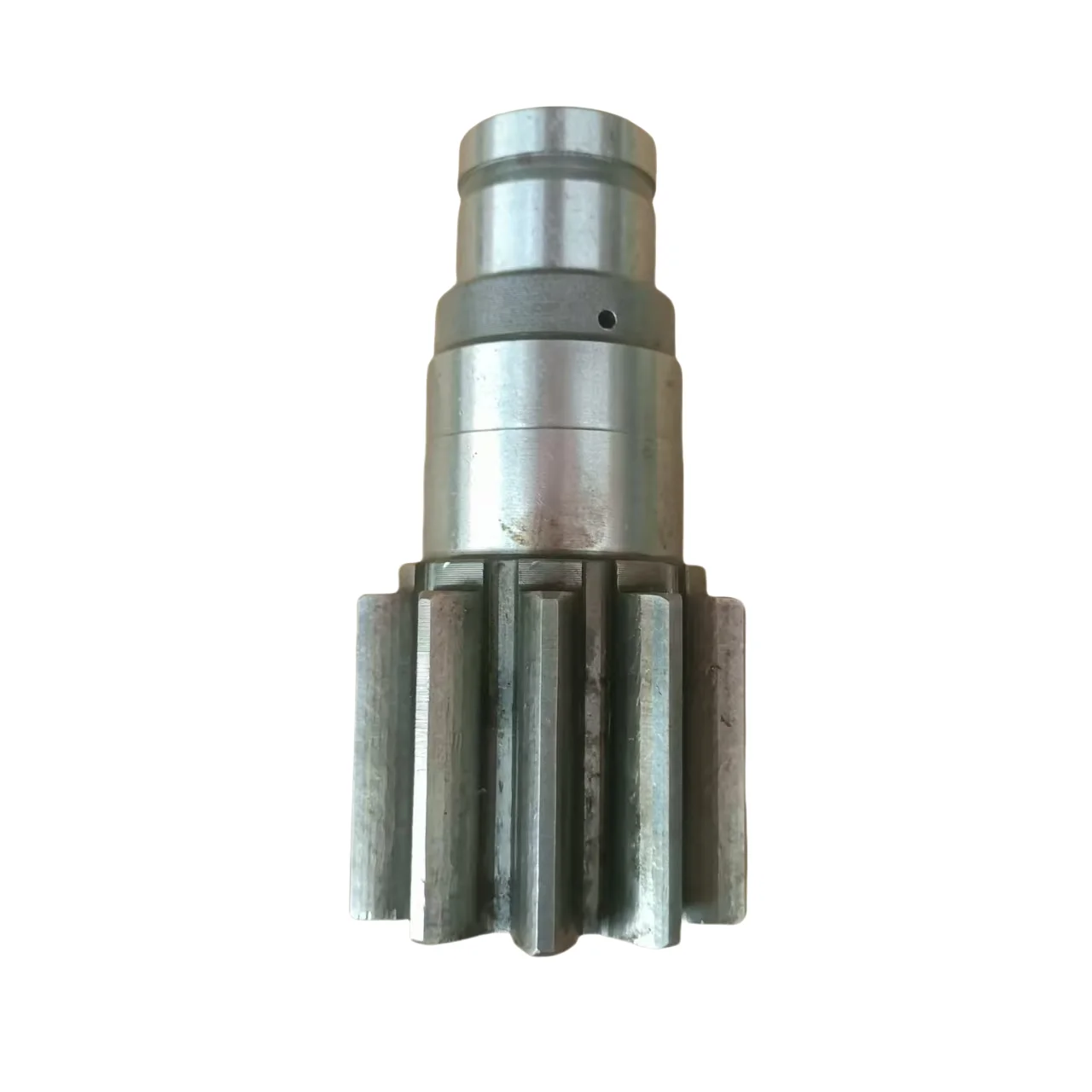 

Suitable for Shanhe Intelligent 15/25 excavator rotary motor gearbox vertical shaft gear 11T/12T, length 129 mm.