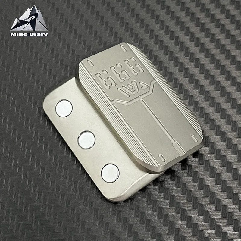 Mini Shield Magnetic Unlimited Pushing Slider EDC Metal Fidget Toys Hand Spinner Autism Anxiety ADHD Stress Relief Fidget Slider