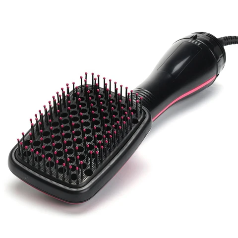 Secador de cabelo escova portátil escova de ar quente secador de cabelo com pente um passo secador de cabelo pente ventilador escova alisador de cabelo