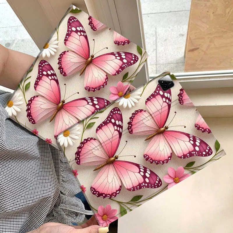 

Christmas Poinsettia Flower Pattern Tablet Case For Xiaomi Redmi Mini Pad SE K 2 4 5 6 7 8 2023 2025 11 8.8 11.2 10.1 Pro Gift