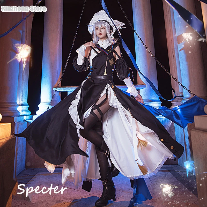 

Game Arknights Specter Cosplay Costume Handsome Combat Costume Coral Hat Cosplay Accessories The Unchained Cosplay Costume