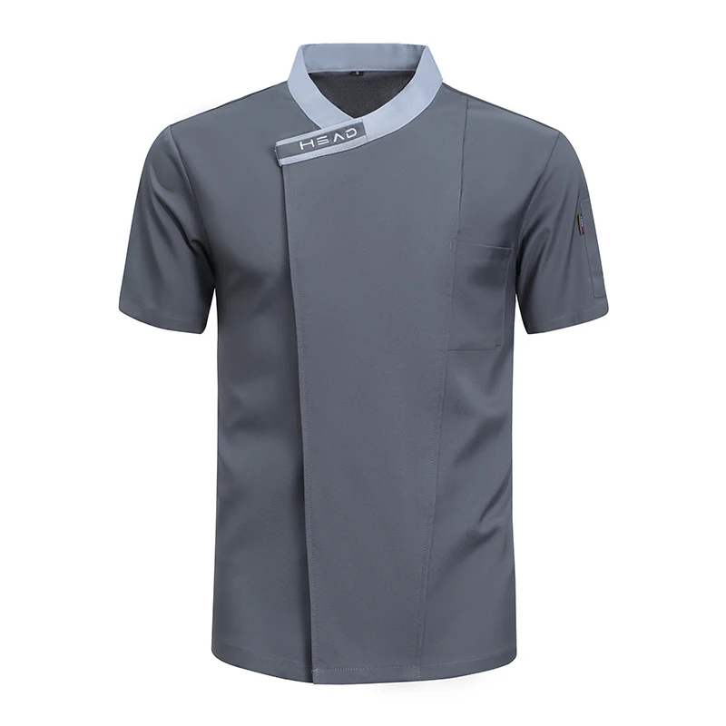 Chemise de chef professionnel pour homme, uniforme de cuisine, veste de cuisine, vêtements de travail de restaurant, vêtements de travail d'hôtel, salopette Chamonix WaClaSalopette