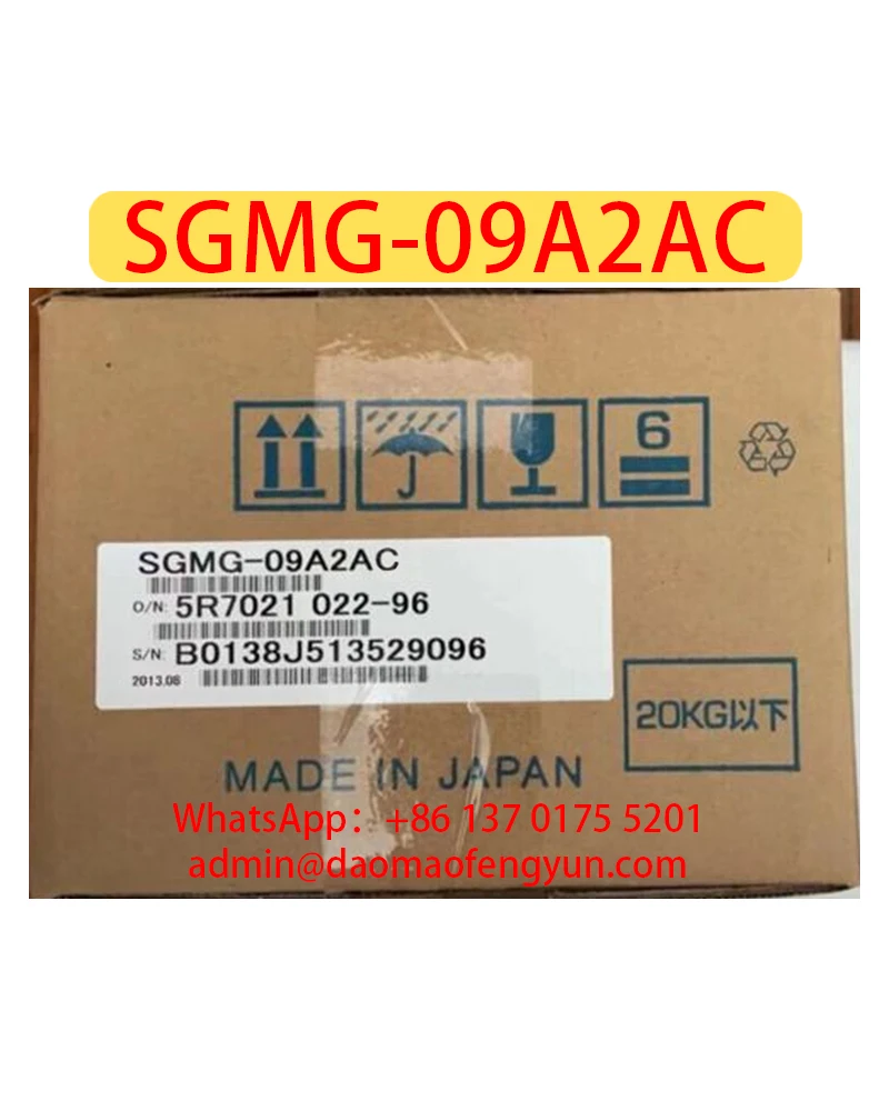 

SGMG-09A2AC Brand New Servo Motor，SGMG 09A2AC，Fast shipping