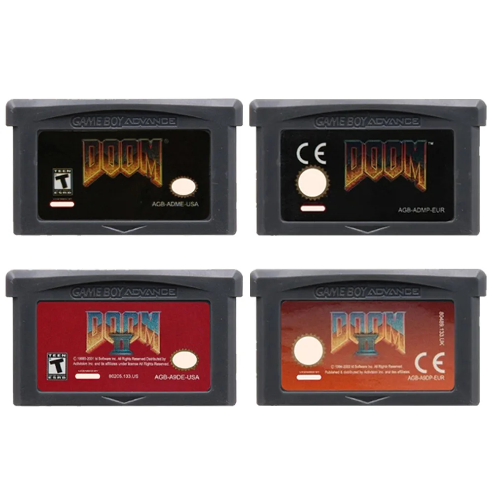 GBA Game Cartridge 32-Bit Video Game Console Card Advance Wars Breath of Fire DOOM Series for GBA NDS