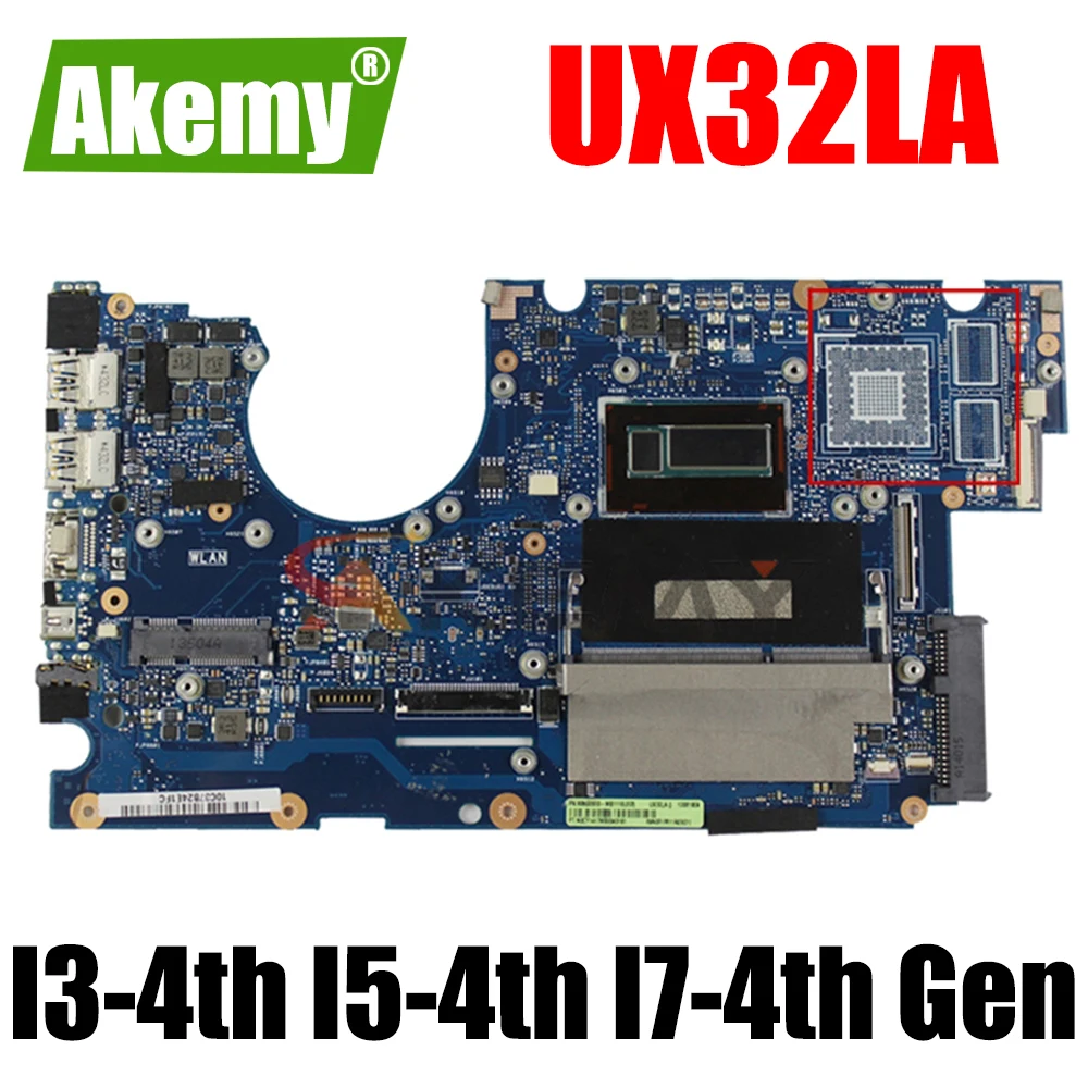 

UX32LA 4GB RAM I3-4th Gen I5-4th Gen I7-4th Gen CPU Материнская плата ASUS UX32 UX32L UX32LA UX32LN UX32LA-LN материнская плата для ноутбука