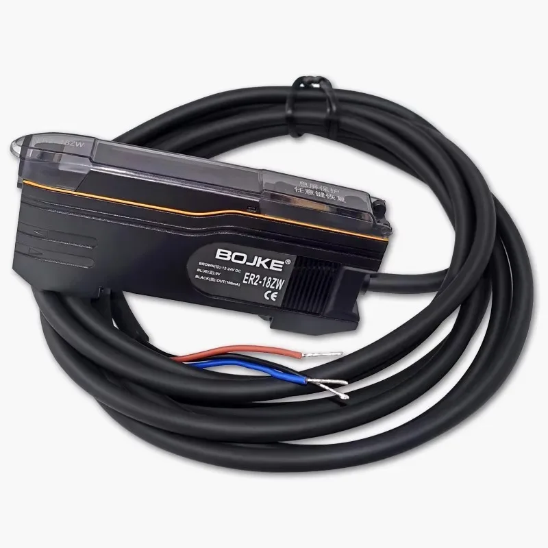 ER2-18ZW ER2-22N Chinese Digital Display Fiber Amplifier Fiber Sensor Diffuse Reflection Optoelectronics