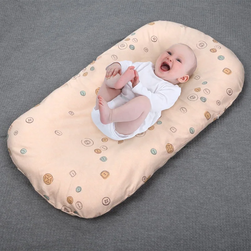 Custom wholesale comfort neonato poliestere anti-shock baby nest bed soft baby bionic bed