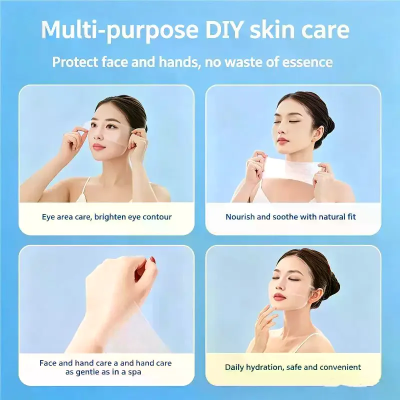 200 Pieces Disposable Stretchable Cleansing Makeup Cotton Wipes Thin Makeup Remover Pads Facial Cleansing Paper Make Up Tools