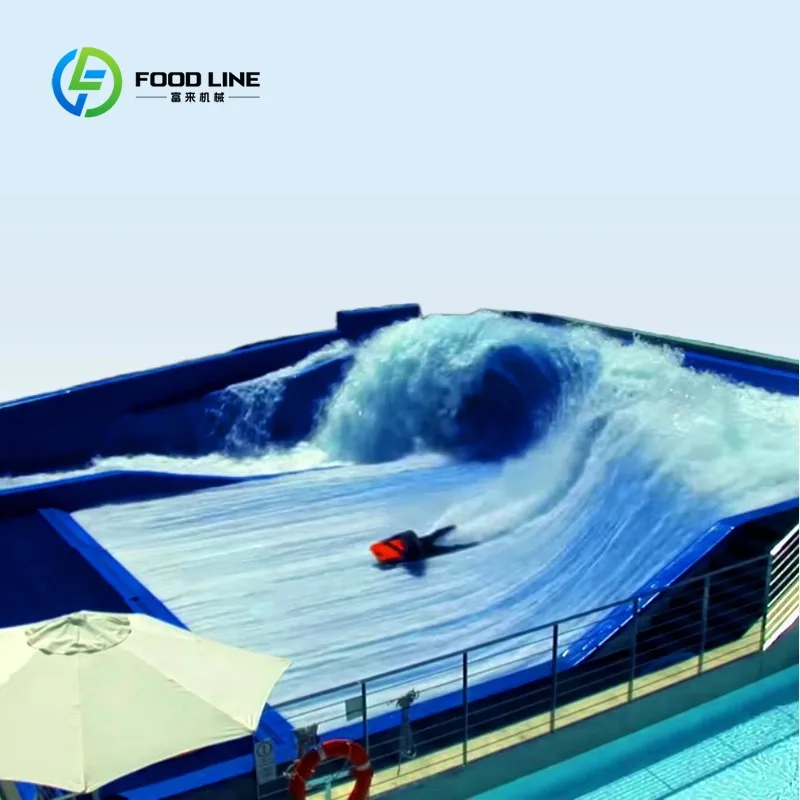 Commercial Water Park & Theme Park Attraction Equipment Custom Flow Rider Surf Pool Surf Simulator for Sale