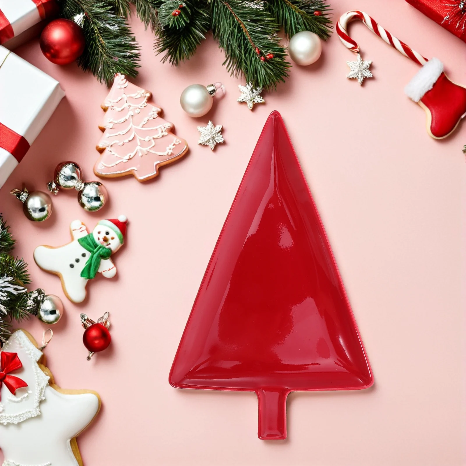 

Unique Christmas Tree Design Ceramic Plate Multipurpose Serving Dish for Holidays and Parties M Christmas Serving Dishes