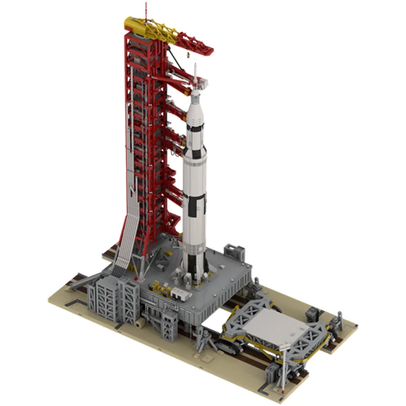 6862 pçs novo sistema complexo de lançamento espacial modelo foguete blocos de construção 10341 crianças adultos montagem brinquedos aniversário natal