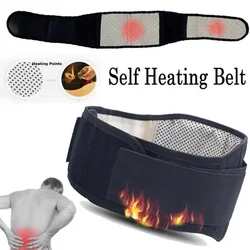 Waist Brace Support Belt Tourmaline Self-heating Magnetic Therapy Waist Belt Lumbar Support Back Support Brace Double Banded