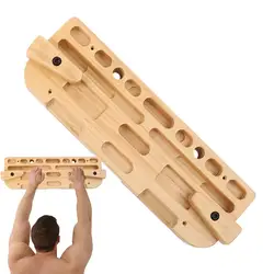 Rock Climbing Board Hangboard Trainer Multifunctional Heavy Duty Rounded Corners Non-slip Handcrafted Climbing Fingerboard