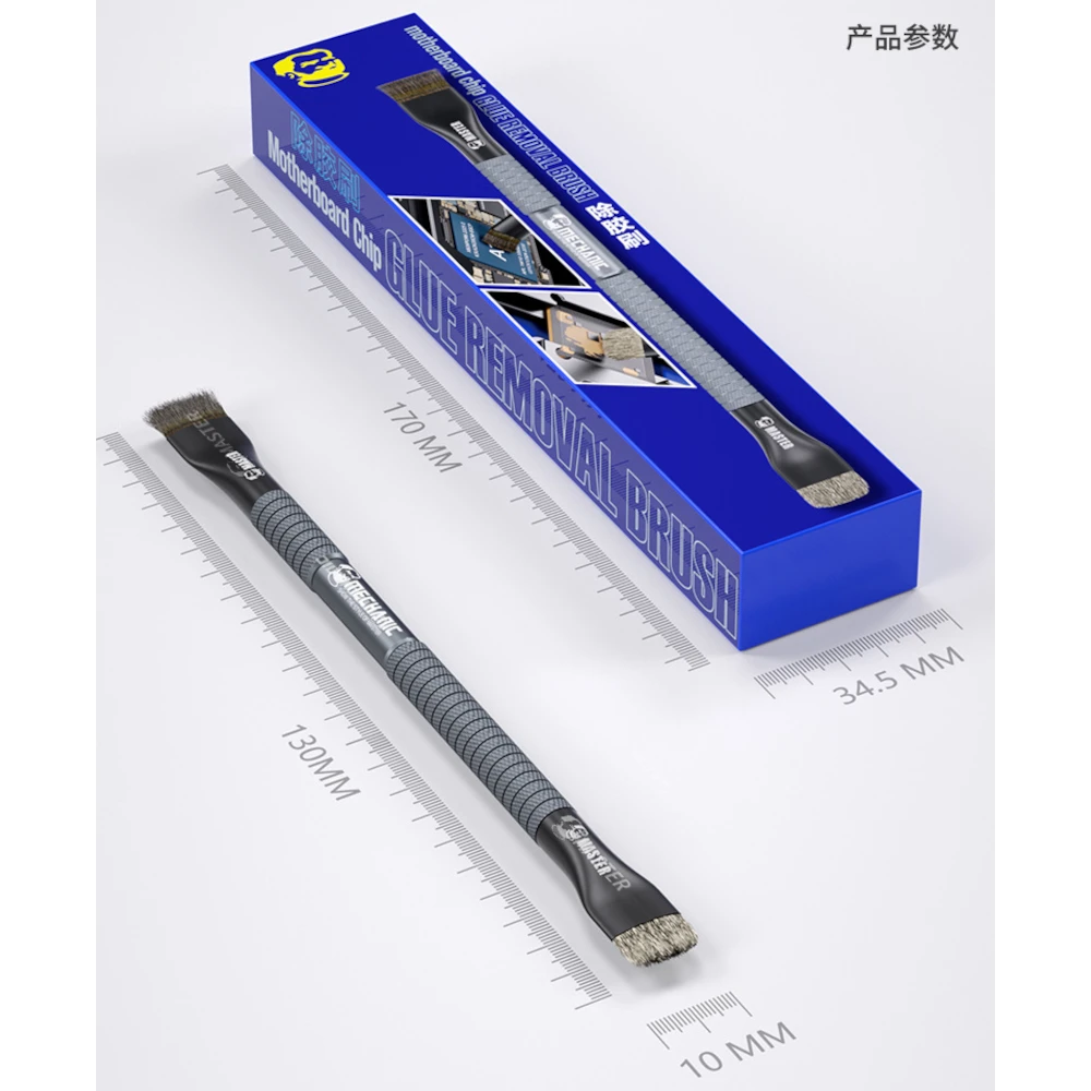 

Mechanic Cleaning Brush Steel/Bristle/Double-Head for Motherboard Chip PCB CPU Glue Removal IC Pad Dust Cleaning Repair Tool