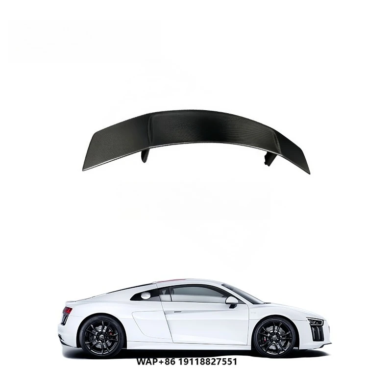 

Full Dry Carbon Fiber Rear Spoiler Rear Wing 3K Twill Glossy for R8
