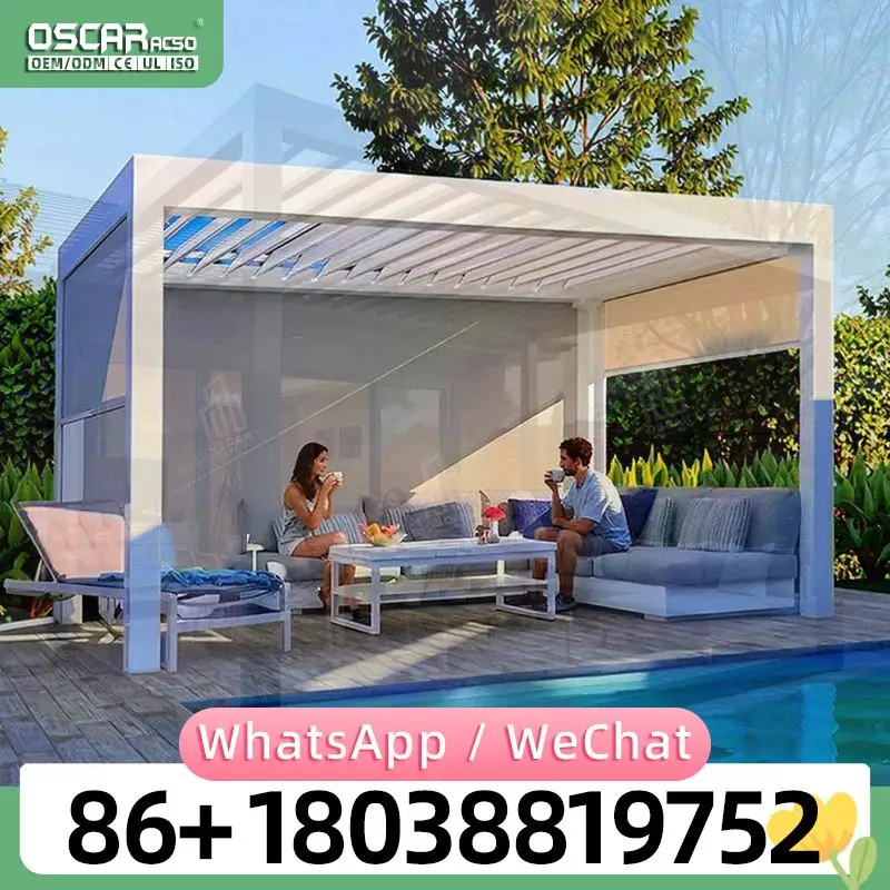 Best Selling Aluminum Frame Louvered Pergola With Roof Outdoor Garden Patio Backyard pergola