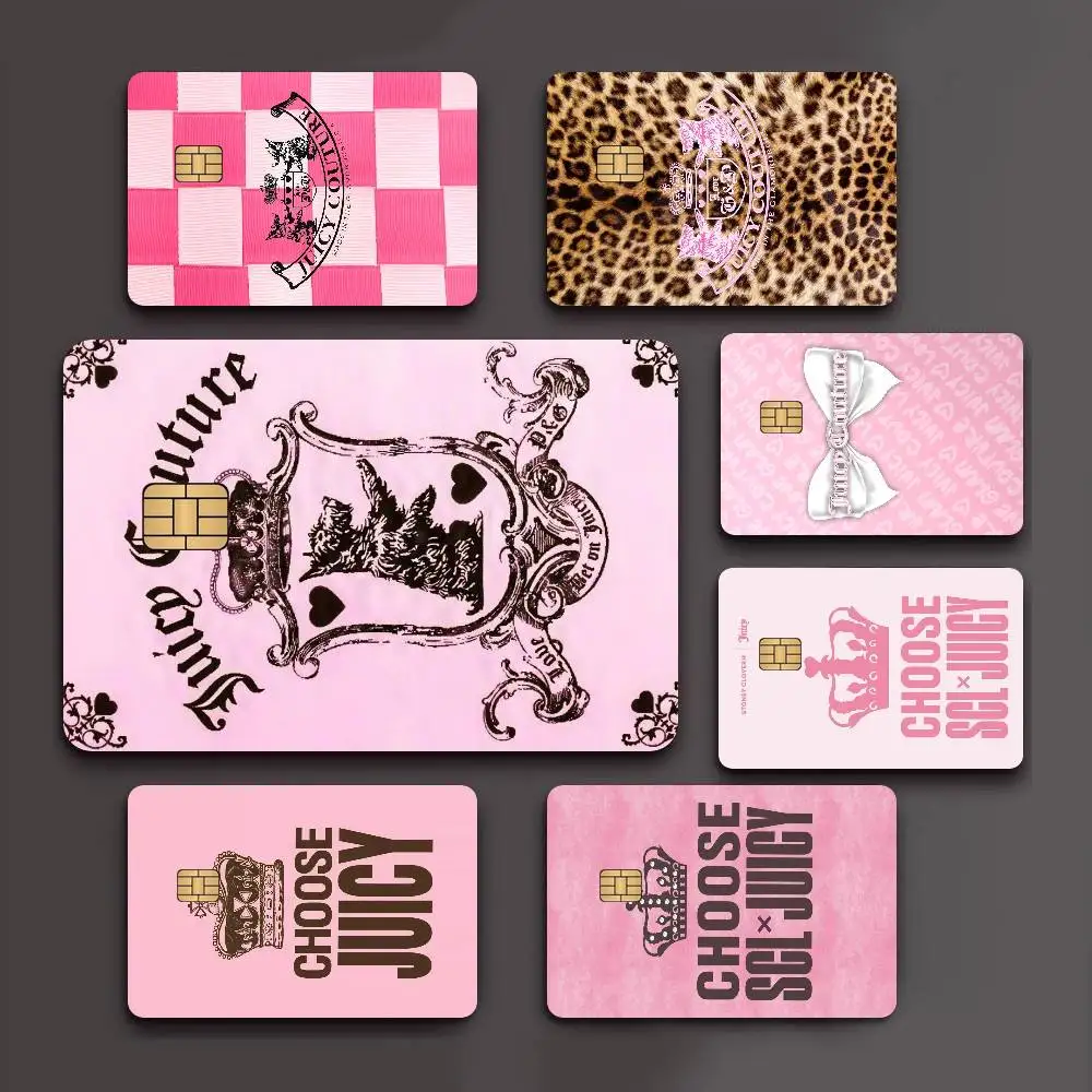J-Juicy Cool C-Couture DIY Sticky Fashion Matte Gold Silver Black Matte Film Skin Sticker Tape For Bank Credit Debit Card