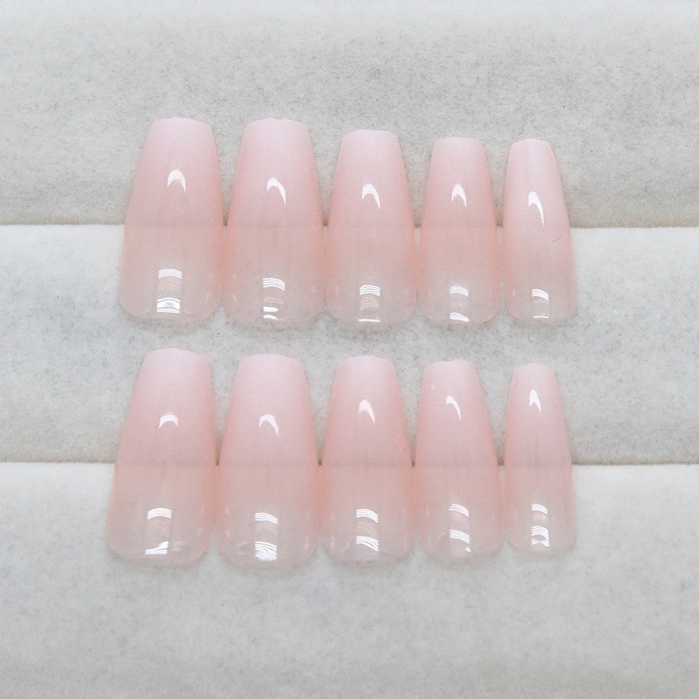 24個入り ピンクグリッターフェイクネイル グラデーションフ - Nail Art Gliter のレビューと価格