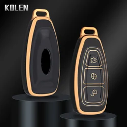 New TPU Car Smart Key Case Cover Shell For Ford Focus 3 4 ST Mondeo MK3 MK4 Fiesta Fusion Kuga Ecosport Protect Fob Accessories